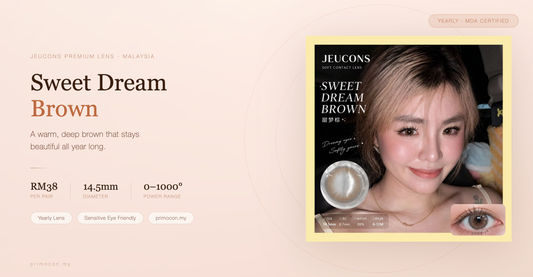 Sweet Dream Brown Lens Malaysia — Jeucons' Premium Yearly Contact Lens